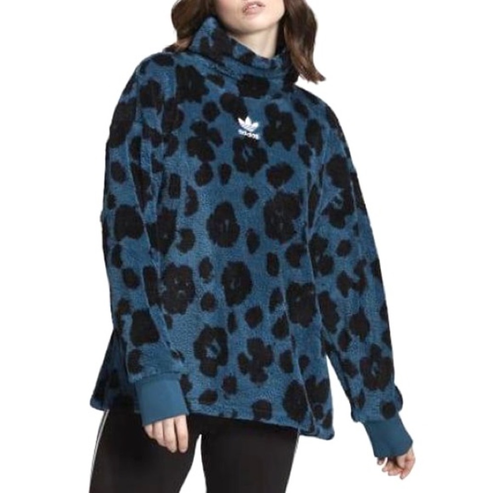 ADIDAS bellista sherpa turtleneck pullover